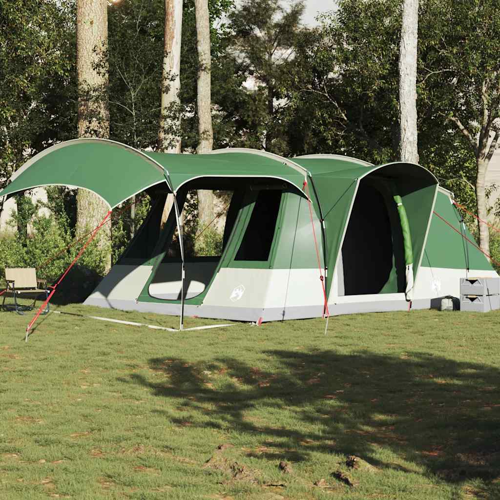 5-personers campingtelt vandtæt grøn billede