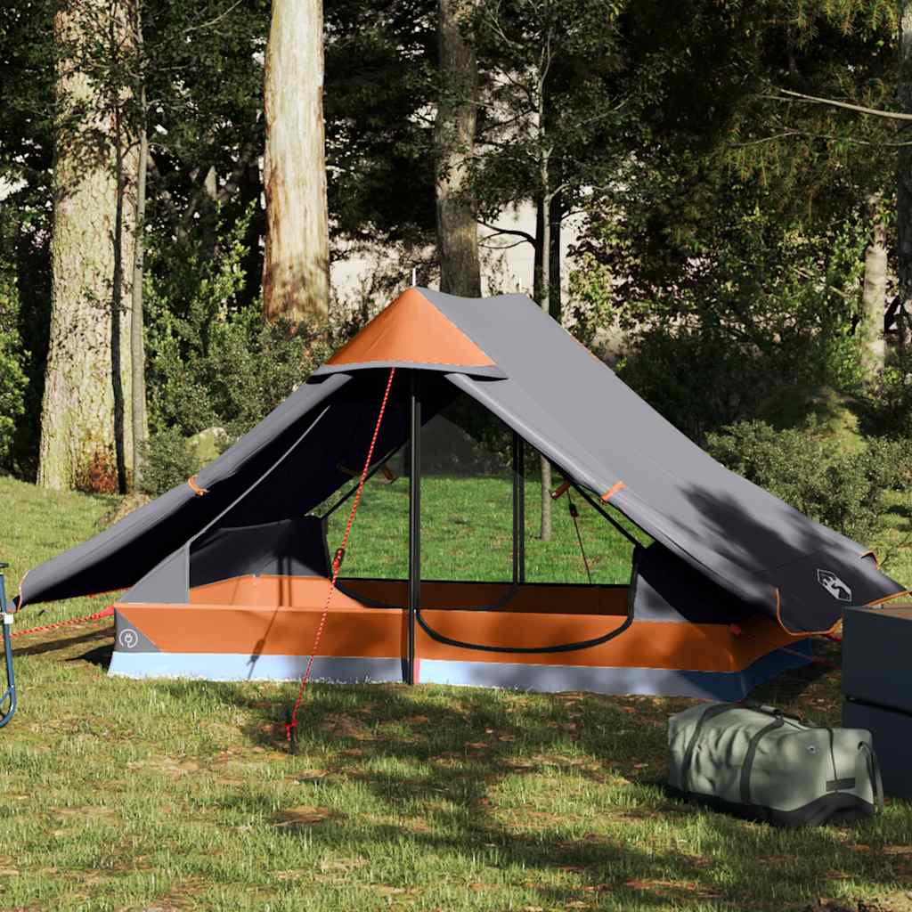 2-personers campingtelt vandtæt grå billede