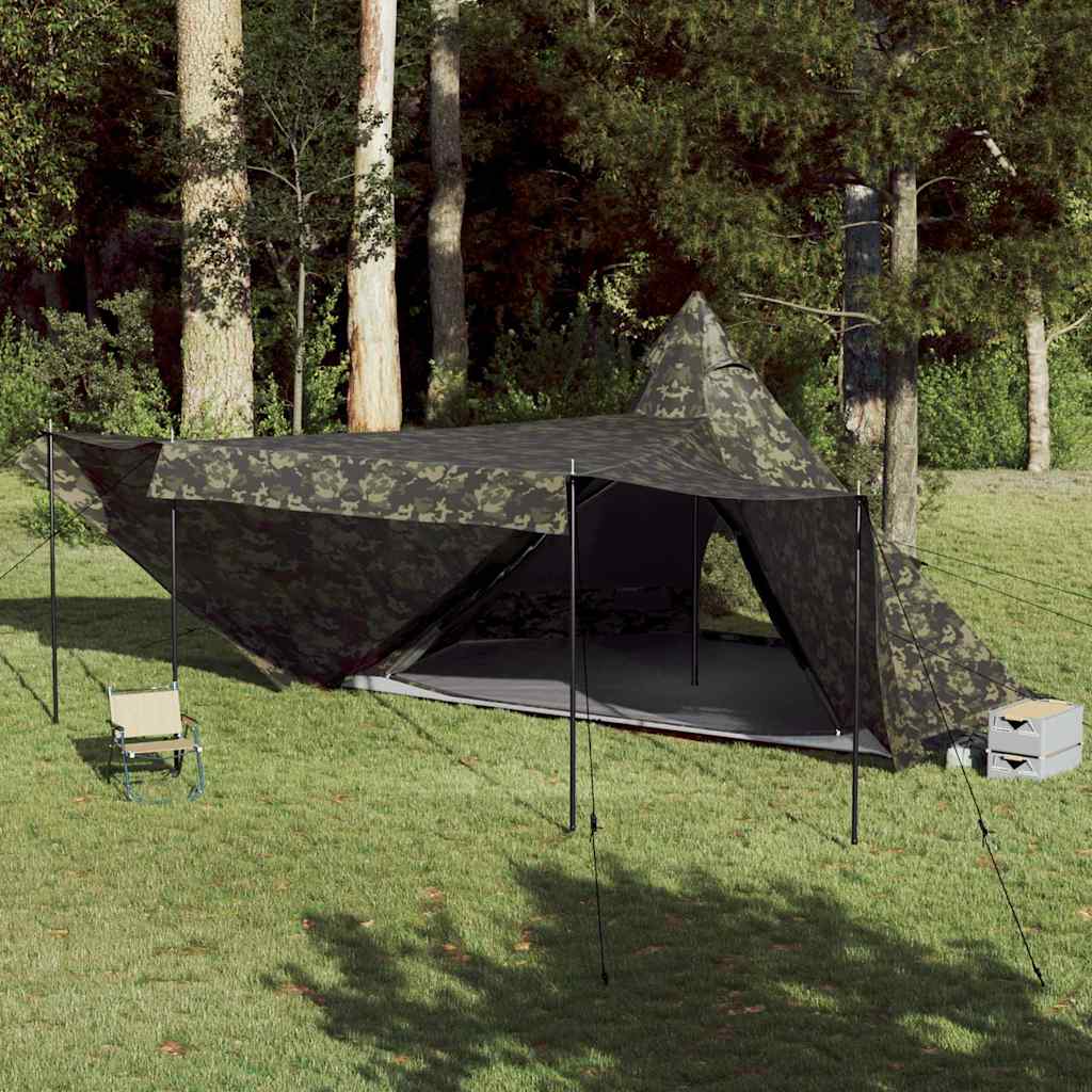 8-personers familietelt vandtæt camouflage billede