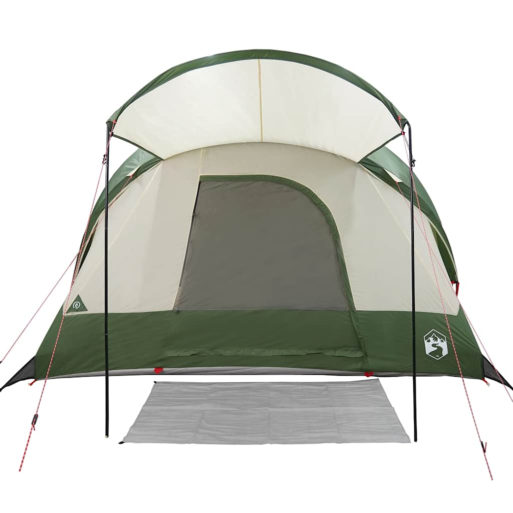 8-personers campingtelt vandtæt grøn