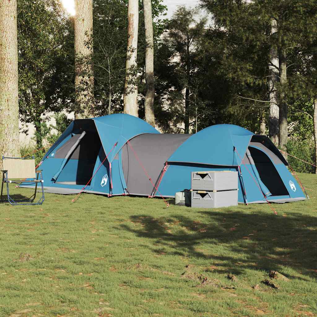 5-personers campingtelt vandtæt blå