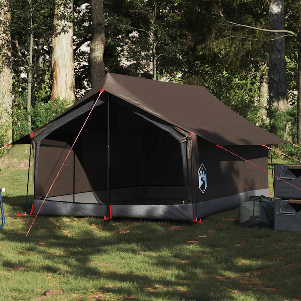 2-personers campingtelt vandtæt brun billede