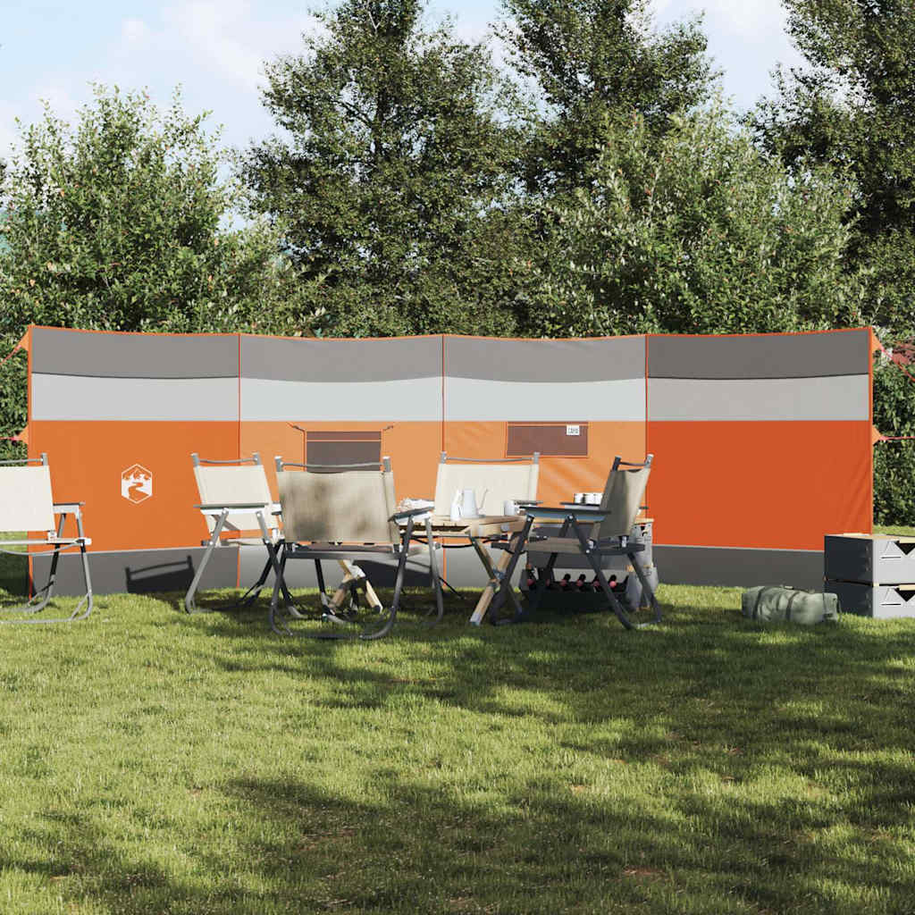 læsejl 510x153 cm vandtæt grå og orange billede