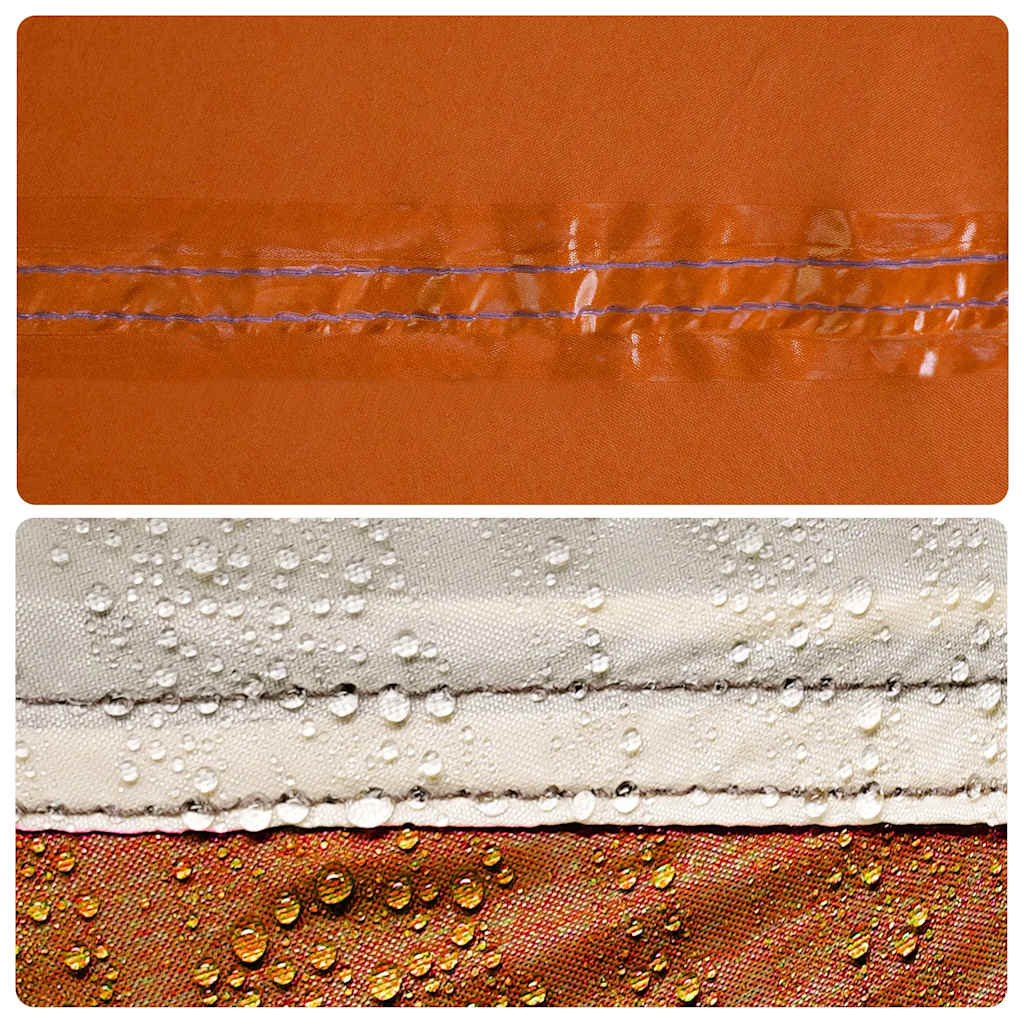 læsejl 344x120 cm vandtæt grå og orange