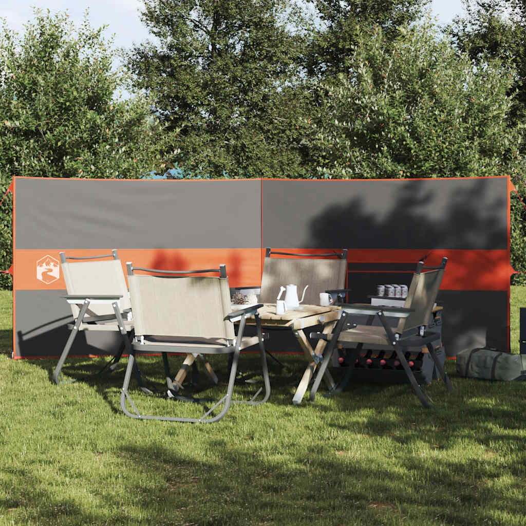 læsejl 344x120 cm vandtæt grå og orange billede