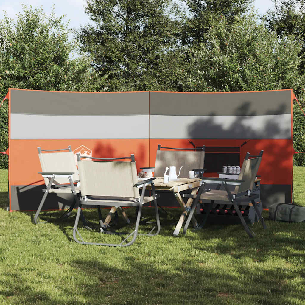 læsejl 340x130 cm vandtæt grå og orange billede