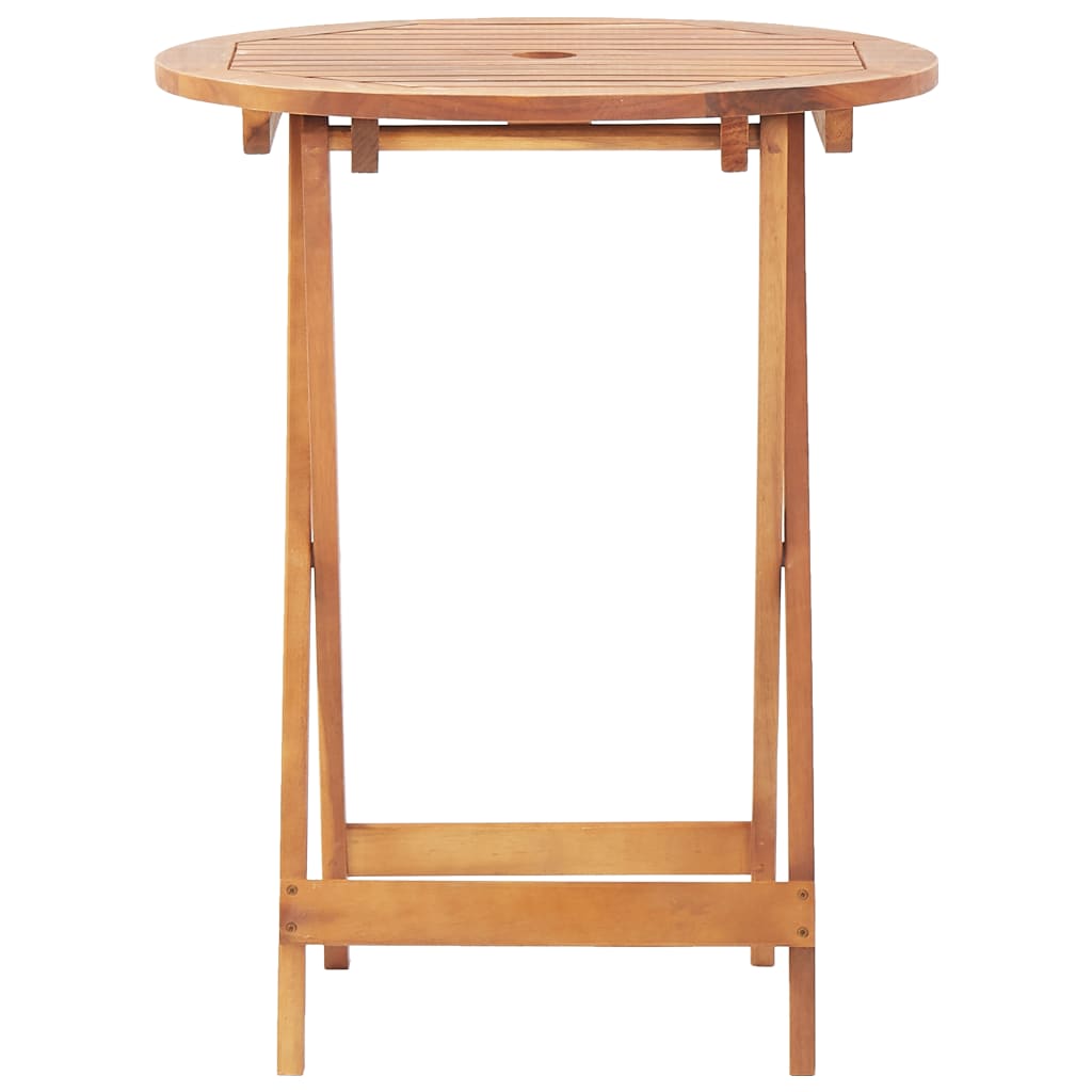 bistrosæt 3 dele polyrattan og massivt træ grå