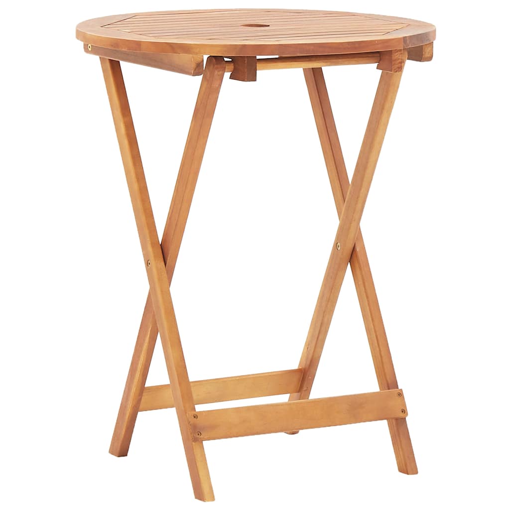 bistrosæt 3 dele polyrattan og massivt træ beige