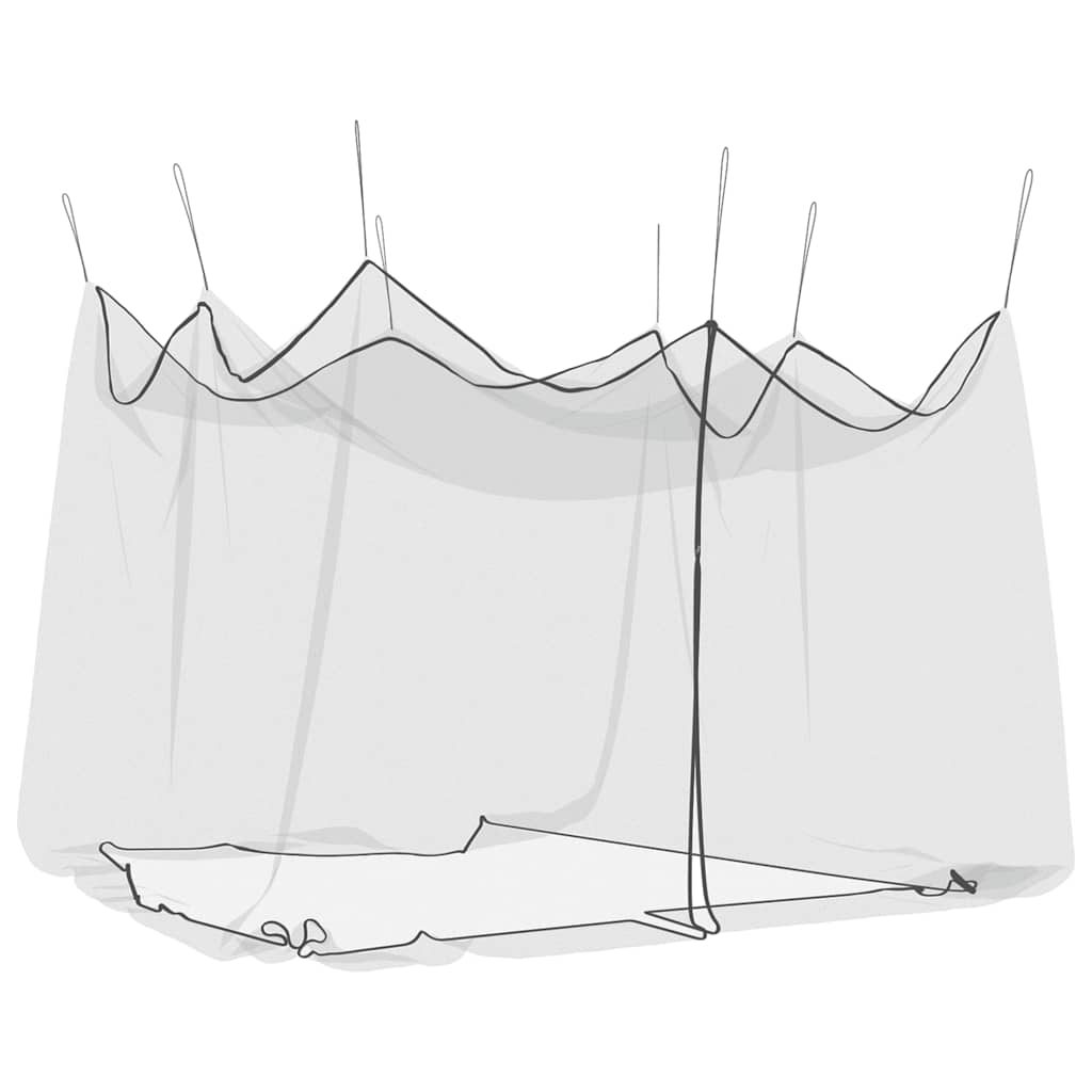 myggenet til udendørs brug 220 mesh sort 300x300x250 cm billede