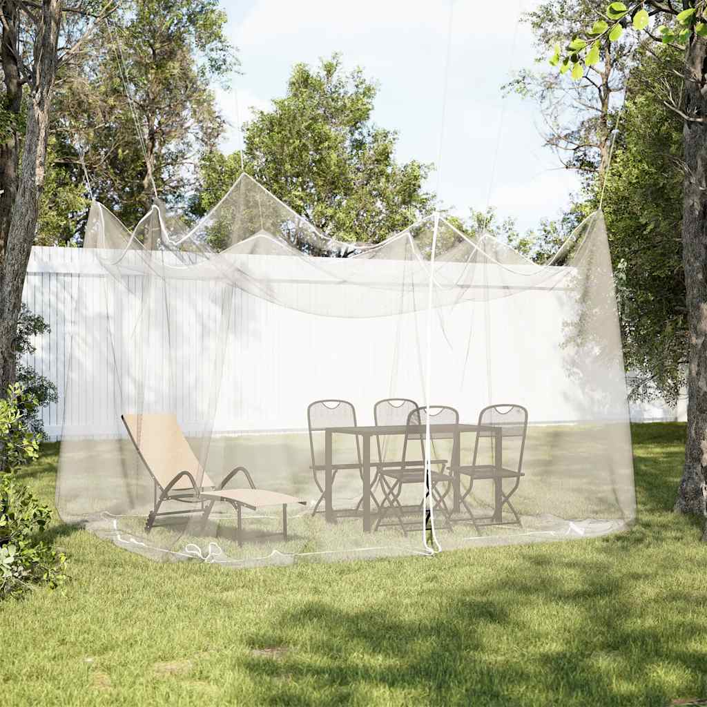 myggenet til udendørs brug 220 mesh hvid 300x300x250 cm billede