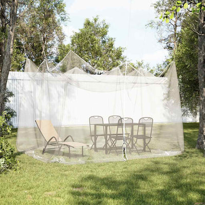 myggenet til udendørs brug 220 mesh hvid 300x300x250 cm
