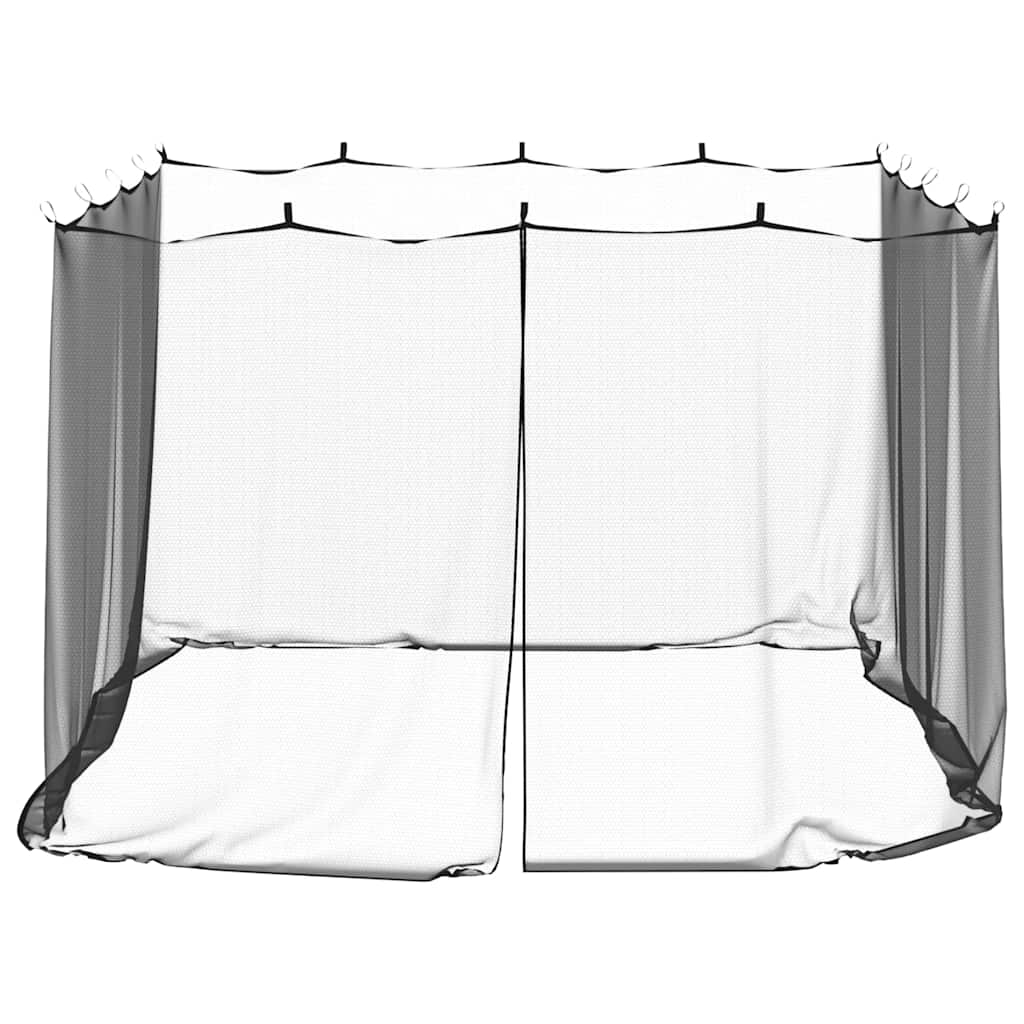 myggenet til udendørs brug 220 mesh sort 300x300x200 cm