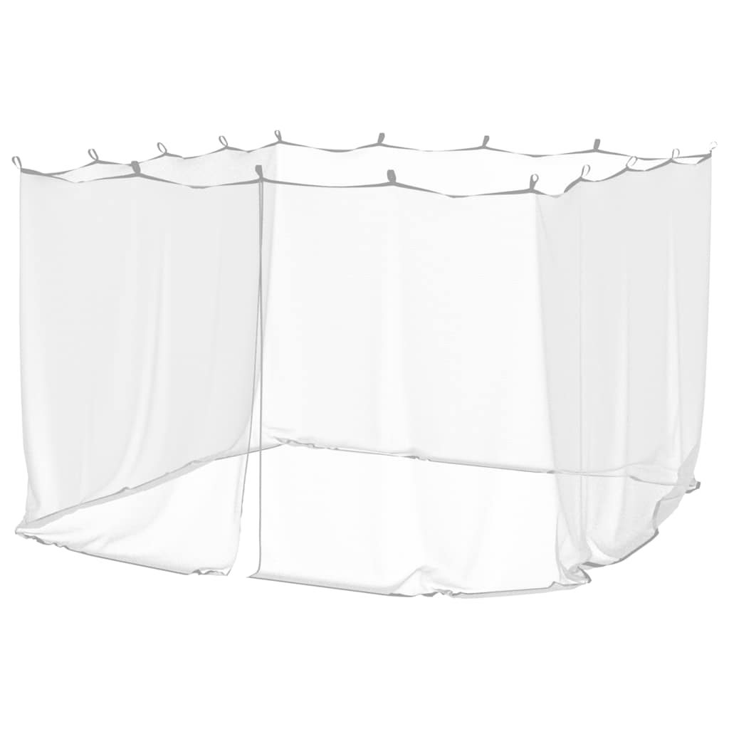 myggenet til udendørs brug 220 mesh hvid 300x300x200 cm billede