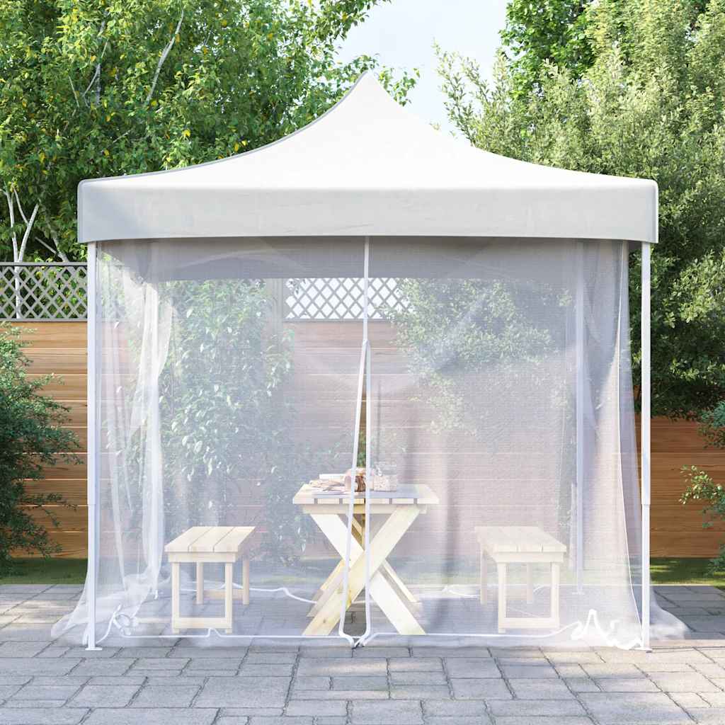 myggenet til udendørs brug 220 mesh hvid 300x300x200 cm billede