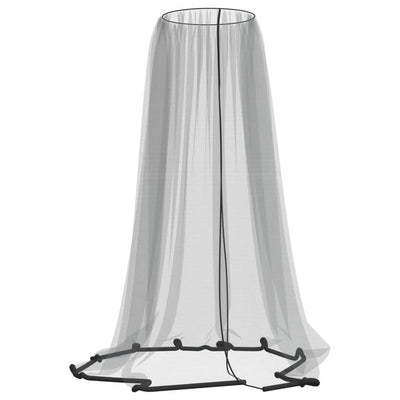 myggenet til parasol Φ330x250 cm trådnet sort