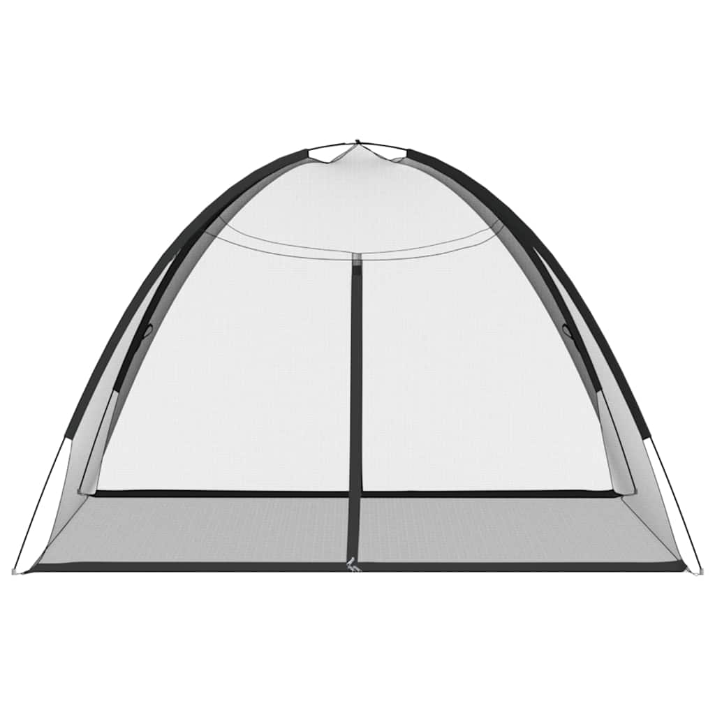 myggenet med døre 200x200x135 cm trådnet sort