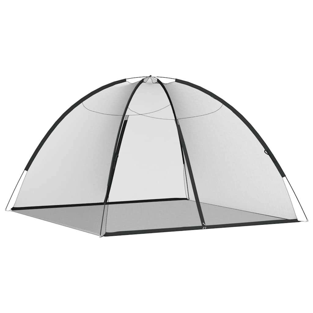 myggenet med døre 200x200x135 cm trådnet sort