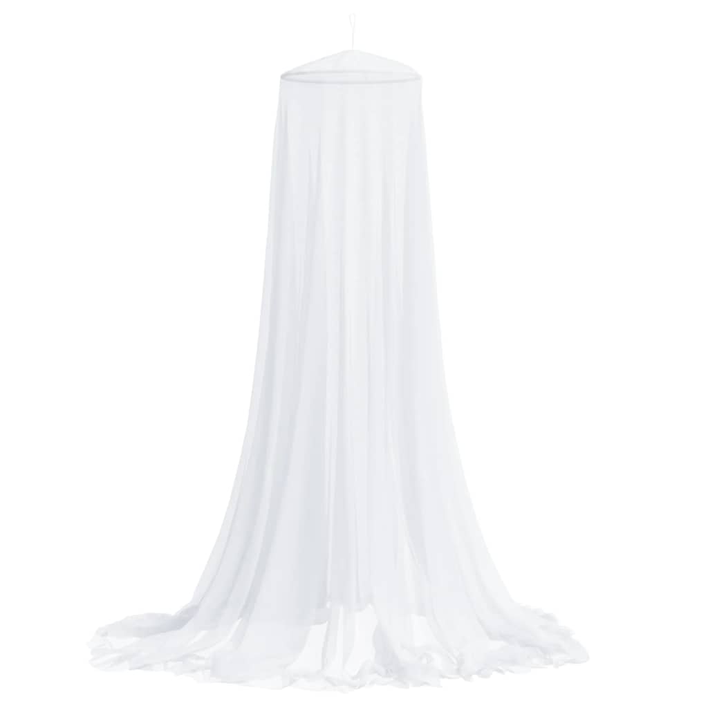 myggenet til seng 56x56x220 cm trådnet hvid billede