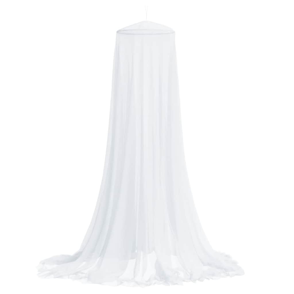 myggenet til seng 56x56x220 cm trådnet hvid billede