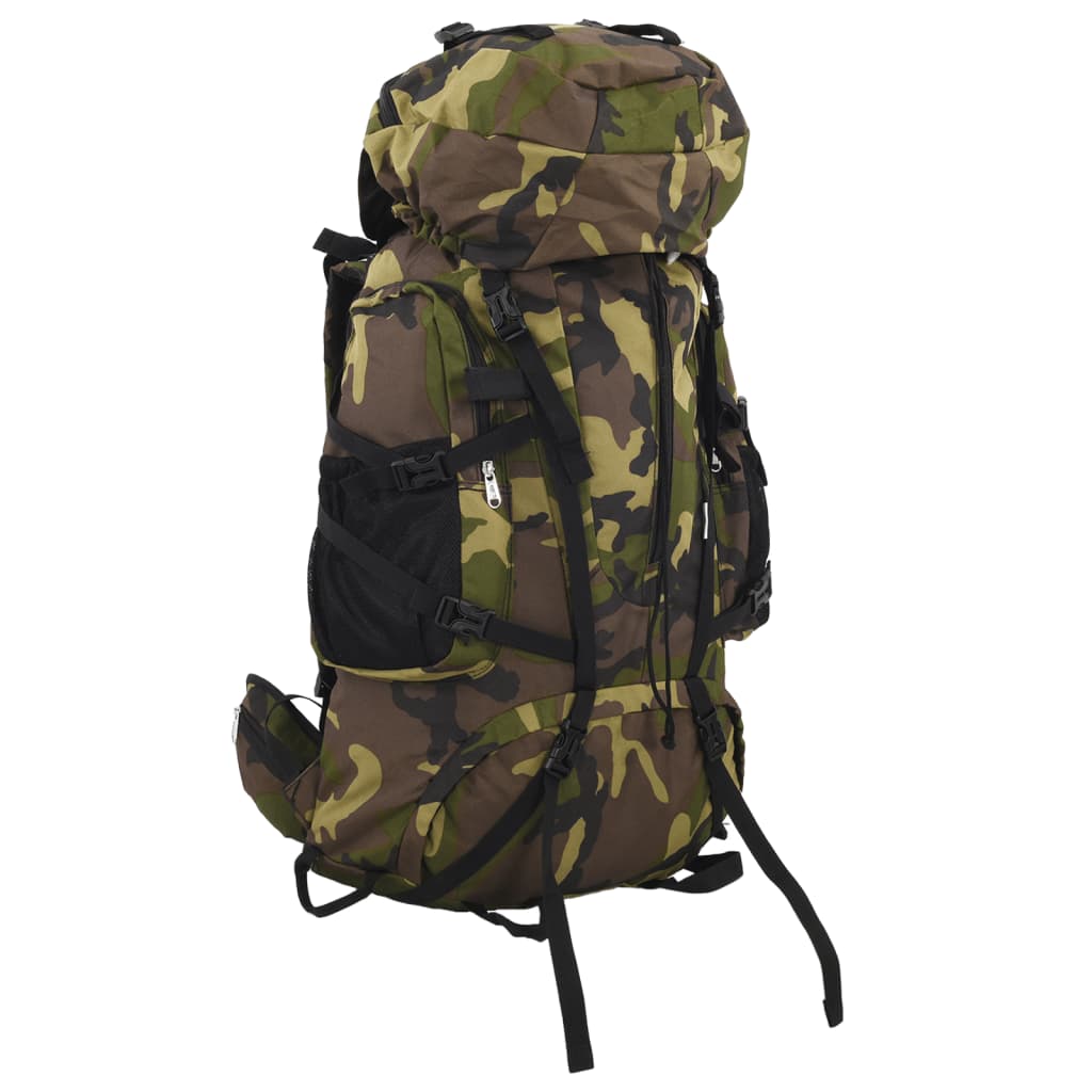 vandretaske 80 l camouflage oxfordstof grøn billede