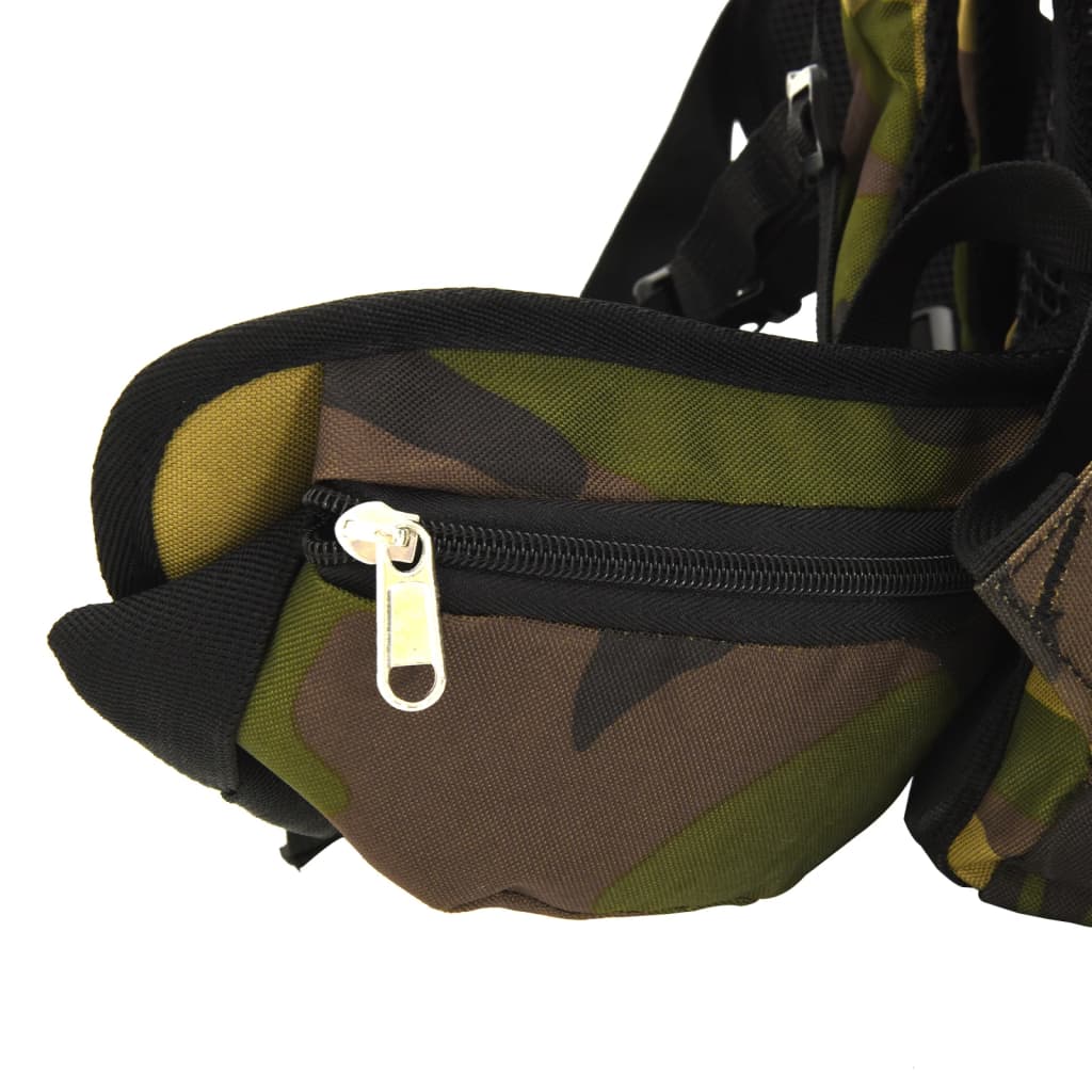 vandretaske 80 l camouflage oxfordstof grøn