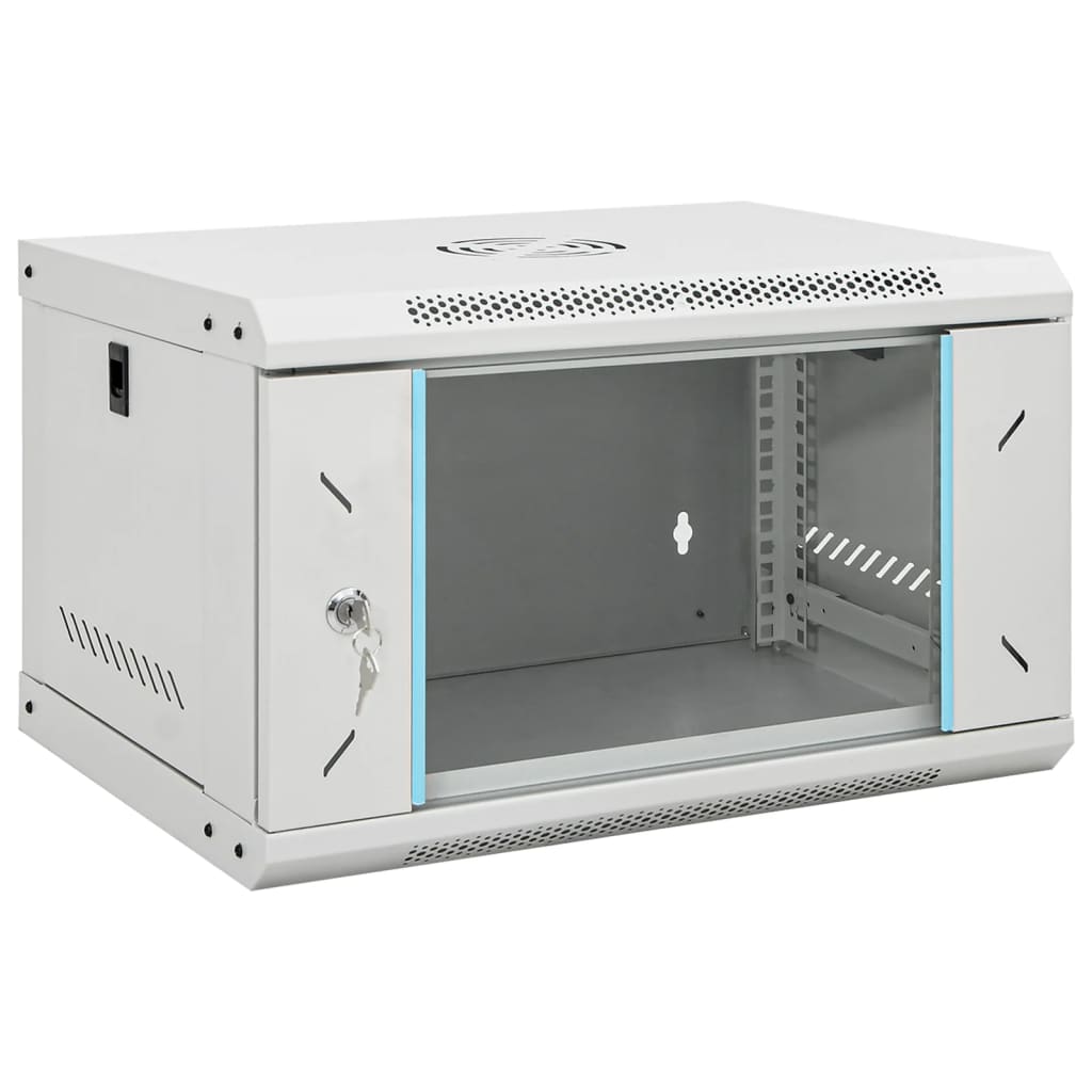 6U vægmonteret netværksskab 19" IP20 - 53 × 40 × 30 cm
