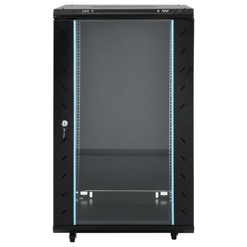 netværksskab med drejelige fødder 18U 19" IP20 60x60x100 cm