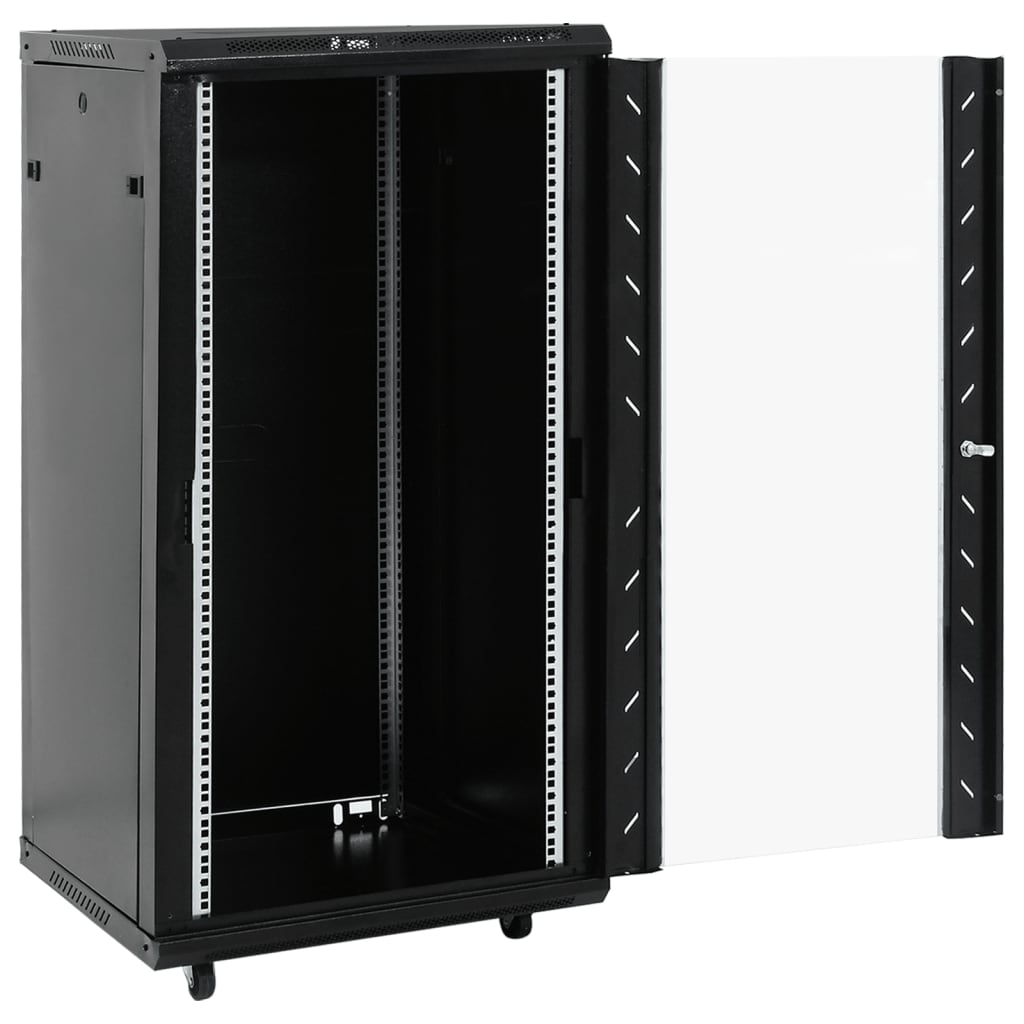 22U netværksskab med drejefødder 19" IP20 60x60x120 cm