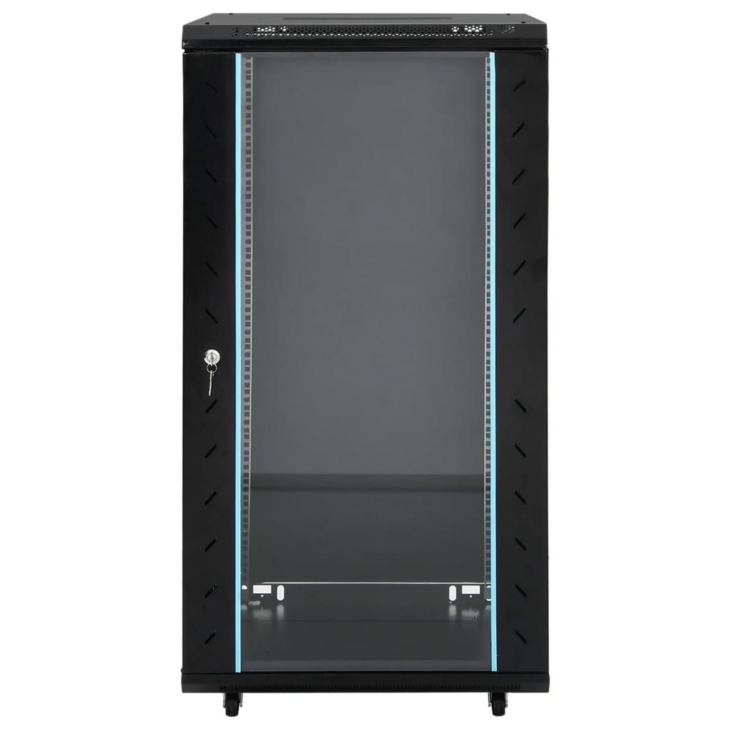 22U netværksskab med drejefødder 19" IP20 60x60x120 cm