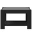 sofabord med LED-lys 73x53x45 cm konstrueret træ sort