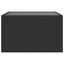 sofabord med Infinity LED-lys 50x50x30 cm sort