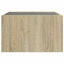 sofabord med Infinity LED-lys 50x50x30 cm sonoma-eg