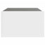 sofabord med Infinity LED-lys 70x50x30 cm hvid