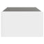 sofabord med Infinity LED-lys 90x50x30 cm hvid