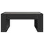 sofabord med Infinity LED-lys 70x53x30 cm sort