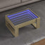 sofabord med Infinity LED-lys 70x53x30 cm sonoma-eg