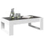 sofabord med Infinity LED-lys 90x53x30 cm hvid