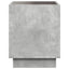 sofabord med Infinity LED-lys 40x40x50 cm betongrå
