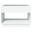 sofabord med Infinity LED-lys 70x50x50 cm hvid
