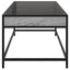 sofabord med Infinity LED-lys 70x50x41 cm grå sonoma-eg