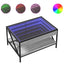 sofabord med Infinity LED-lys 70x50x38 cm grå sonoma-eg