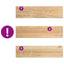 trappemåtter 4 stk ubehandlet 100x25x2 cm massivt egetræ