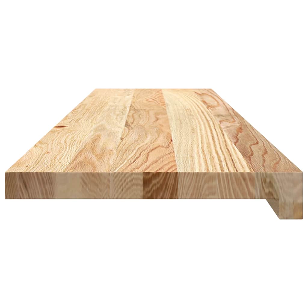 trappemåtter 4 stk ubehandlet 100x30x2 cm massivt egetræ