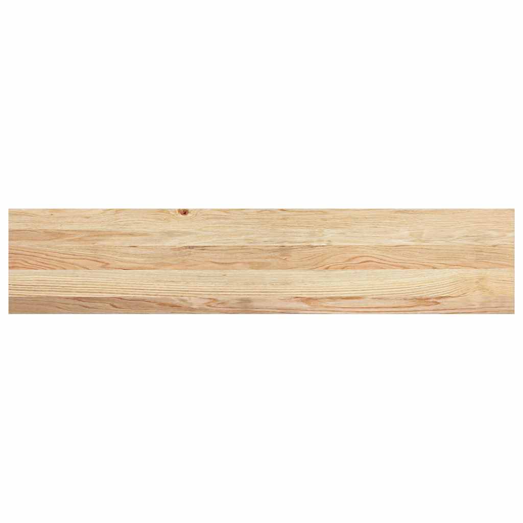 trappemåtter 4 stk ubehandlet 120x30x2 cm massivt egetræ