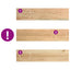 trappemåtter 8 stk ubehandlet 110x25x2 cm massivt egetræ