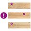 trappemåtter 8 stk ubehandlet 90x30x2 cm massivt egetræ