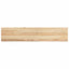 trappemåtter 8 stk ubehandlet 120x30x2 cm massivt egetræ