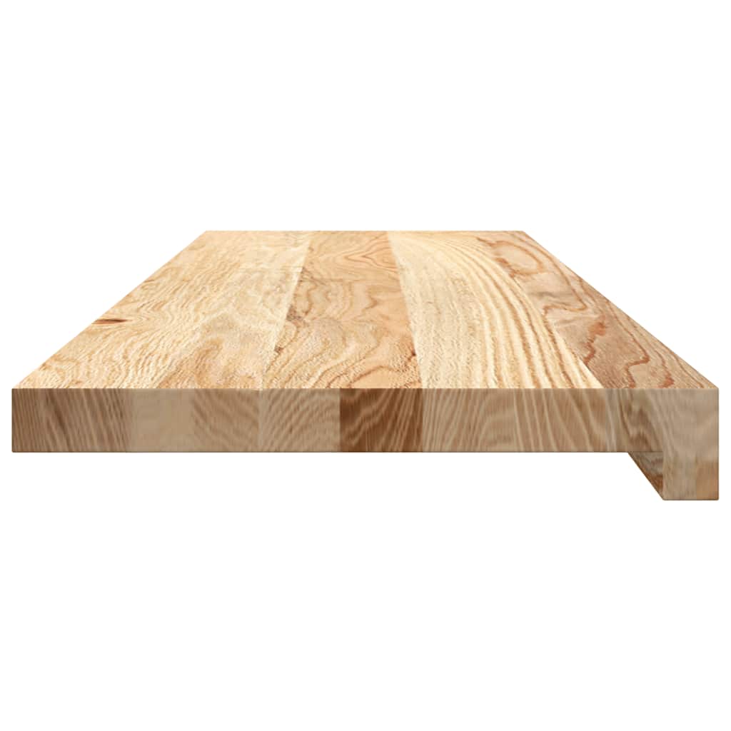 trappemåtter 12 stk ubehandlet 80x25x2 cm massivt egetræ