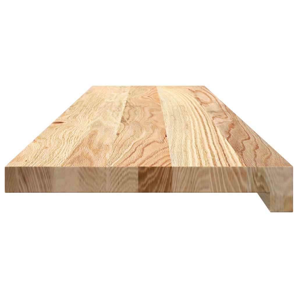 trappemåtter 12 stk ubehandlet 100x25x2 cm massivt egetræ