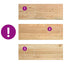 trappemåtter 12 stk ubehandlet 70x30x2 cm massivt egetræ